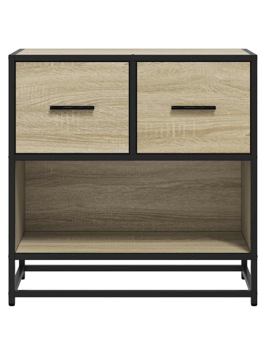 Naktsskapītis sonoma ozols 60x31x60 cm inženierijas koks metāls