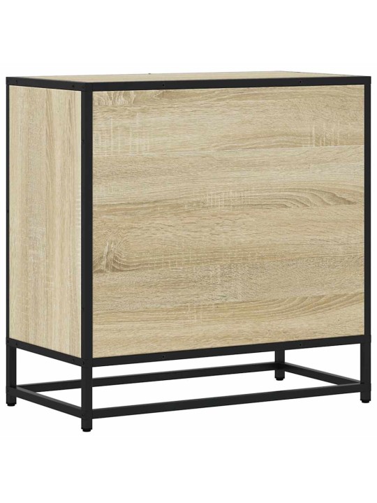 Naktsskapītis sonoma ozols 60x31x60 cm inženierijas koks metāls