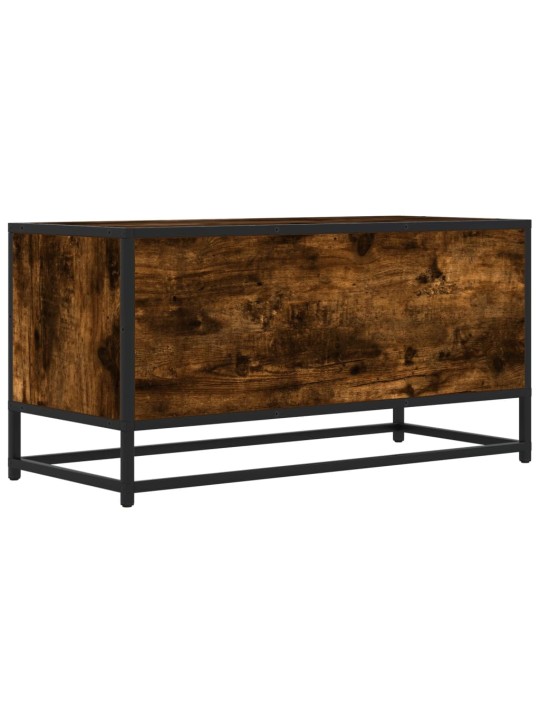 Tv skapītis, ozola, 80x34,5x40 cm, inženierijas koks, metāls