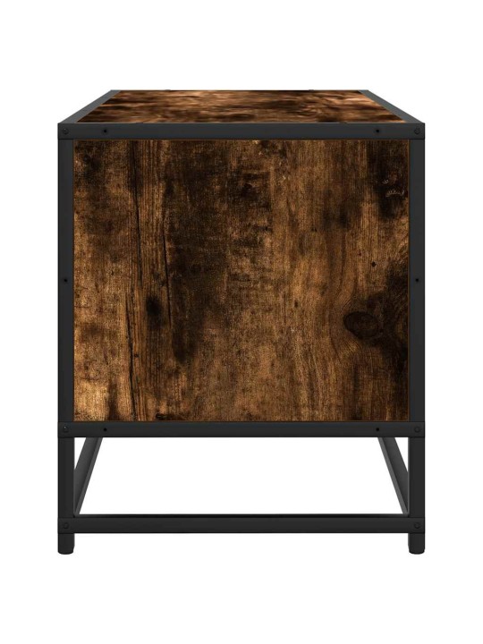 Tv skapītis, ozola, 80x34,5x40 cm, inženierijas koks, metāls