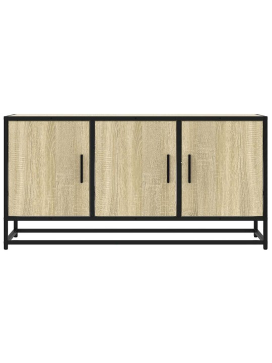 Tv skapītis, ozola, 100x35x50 cm, inženierijas koks, metāls