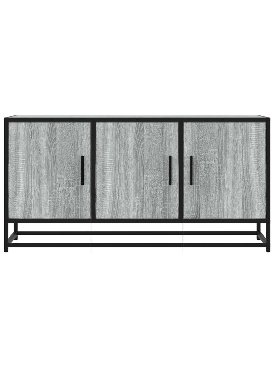 Tv skapītis pelēka koka 100x35x50 cm inženierijas koks metāls