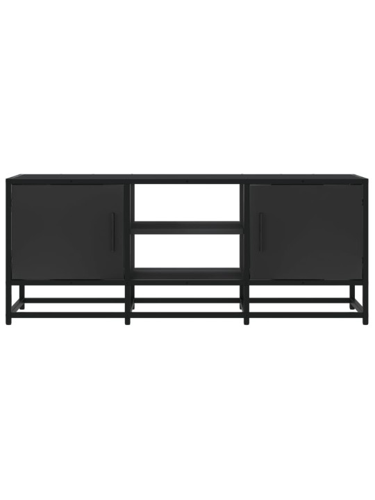 Tv skapītis, melns, 100x35x41 cm, inženierijas koks metāls