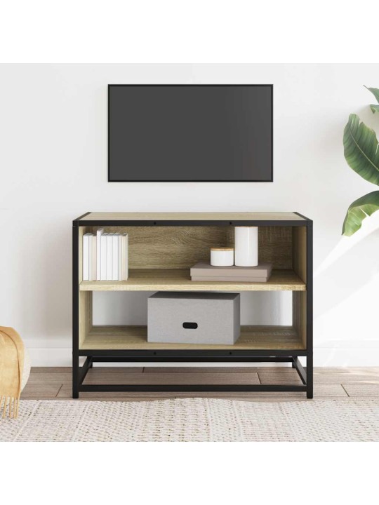 Tv skapītis, ozola, 61x40x46 cm, inženierijas koks, metāls