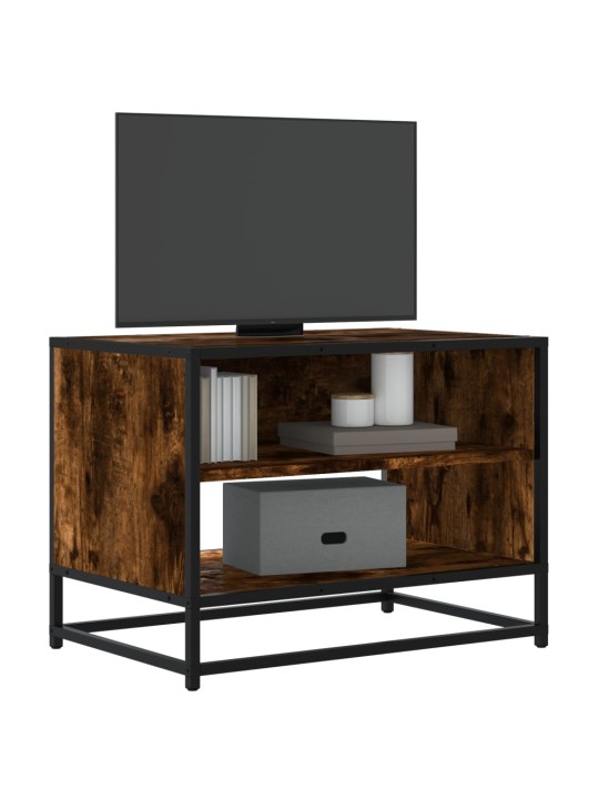 Tv skapītis, ozola, 61x40x46 cm, inženierijas koks, metāls