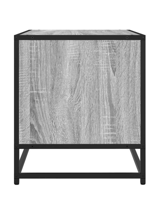 Tv skapītis, pelēks, 61x40x46 cm, inženierijas koks, metāls