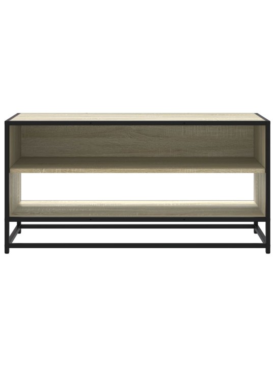 Tv skapītis, ozola, 91x40x46 cm, inženierijas koks, metāls