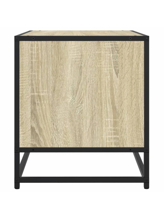 Tv skapītis, ozola, 91x40x46 cm, inženierijas koks, metāls
