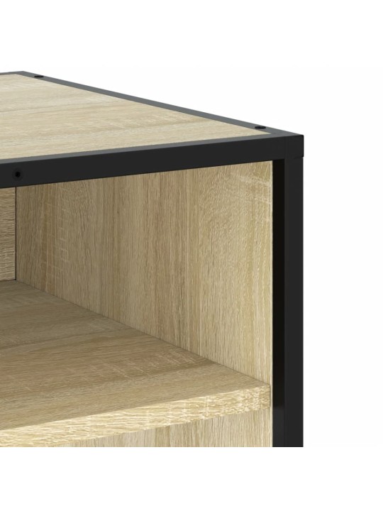 Tv skapītis, ozola, 91x40x46 cm, inženierijas koks, metāls