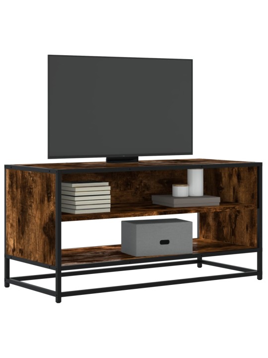 Tv skapītis, ozola, 91x40x46 cm, inženierijas koks, metāls