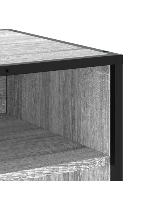 Tv skapītis, pelēks, 91x40x46 cm, inženierijas koks, metāls