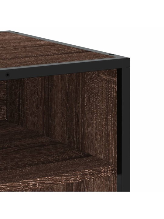 Tv skapītis, ozolkoka, 91x40x46 cm, inženierijas koks, metāls
