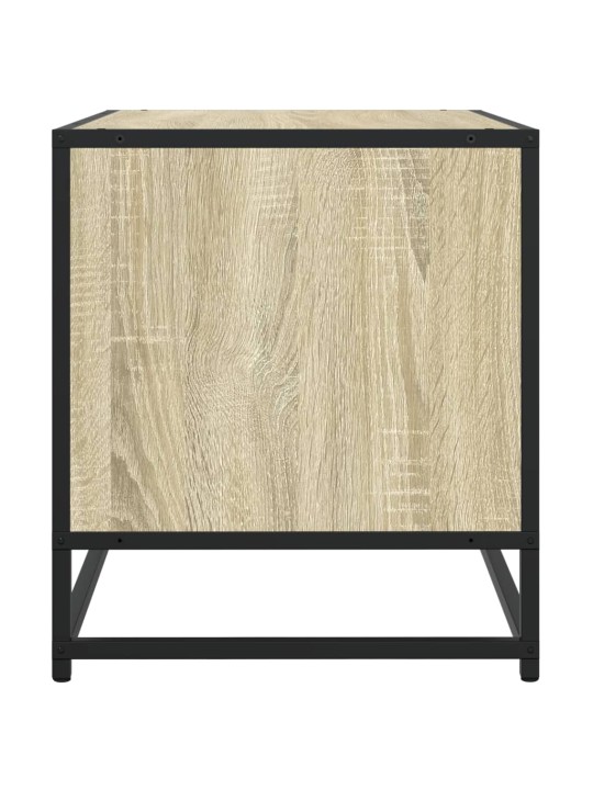 Tv skapītis, ozola, 120,5x40x46 cm, inženierijas koks, metāls