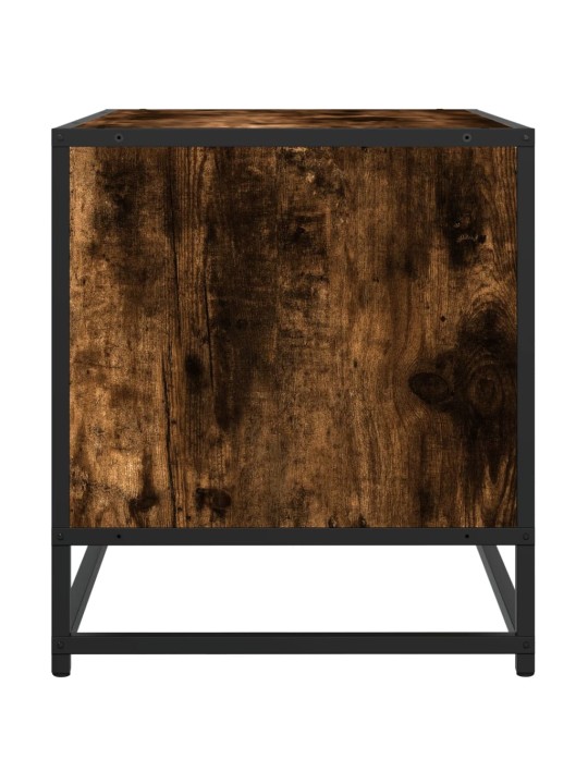 Tv skapītis, ozola, 120,5x40x46 cm, inženierijas koks, metāls