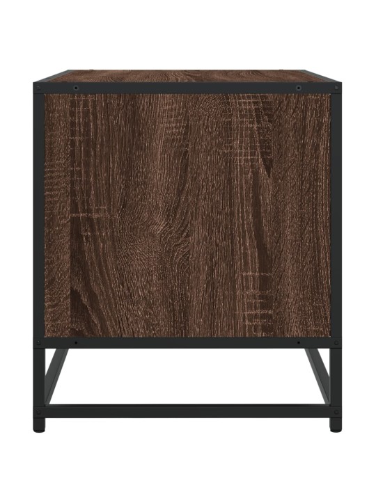Tv skapītis, ozolkoka, 120,5x40x46cm, inženierijas koks, metāls