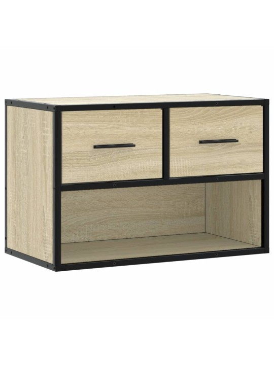 Tv skapītis, ozolkoka, 60x31x39,5 cm, konstruēts koks, metāls