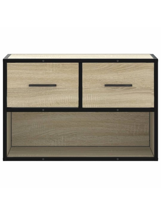 Tv skapītis, ozolkoka, 60x31x39,5 cm, konstruēts koks, metāls