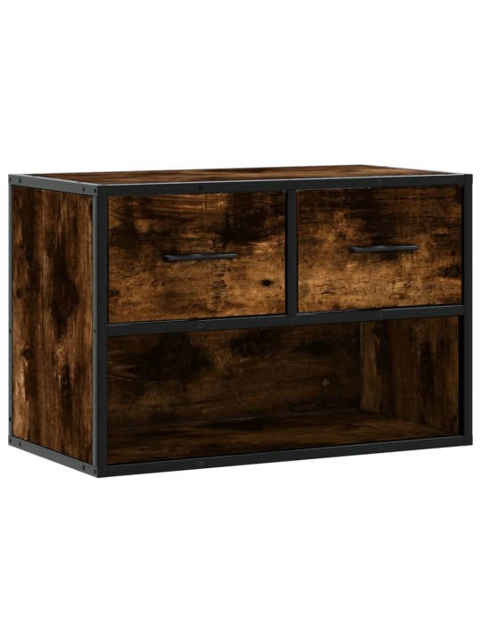 Tv skapītis, ozola, 60x31x39,5 cm, inženierijas koks, metāls