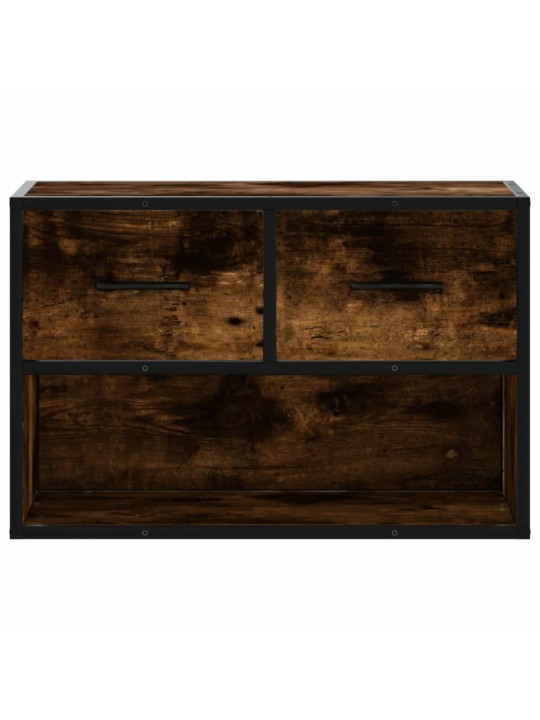 Tv skapītis, ozola, 60x31x39,5 cm, inženierijas koks, metāls