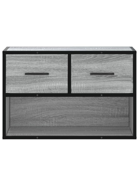 Tv skapītis, pelēks, 60x31x39,5 cm, inženierijas koks, metāls