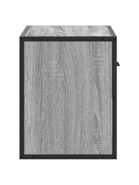 Tv skapītis, pelēks, 60x31x39,5 cm, inženierijas koks, metāls