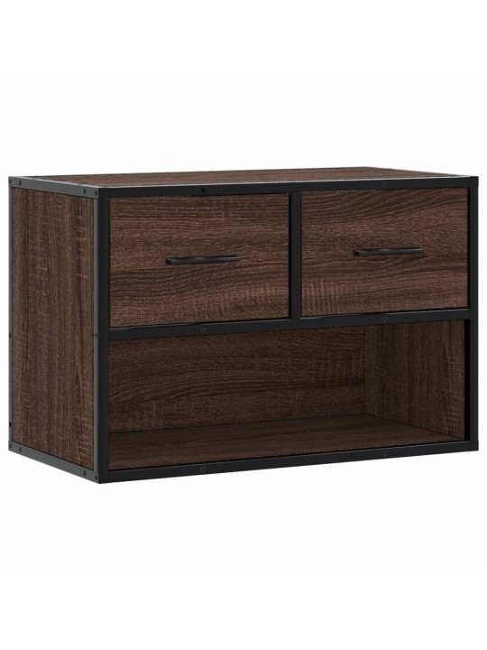 Tv skapītis, ozolkoka, 60x31x39,5 cm, konstruēts koks, metāls