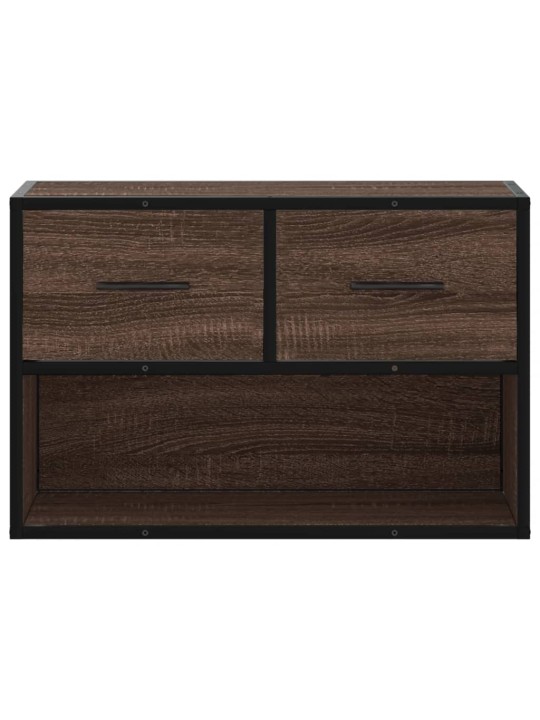 Tv skapītis, ozolkoka, 60x31x39,5 cm, konstruēts koks, metāls