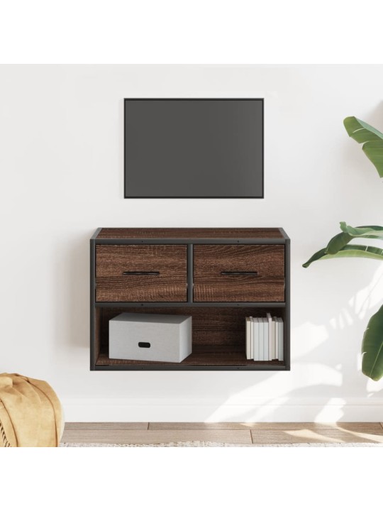Tv skapītis, ozolkoka, 60x31x39,5 cm, konstruēts koks, metāls