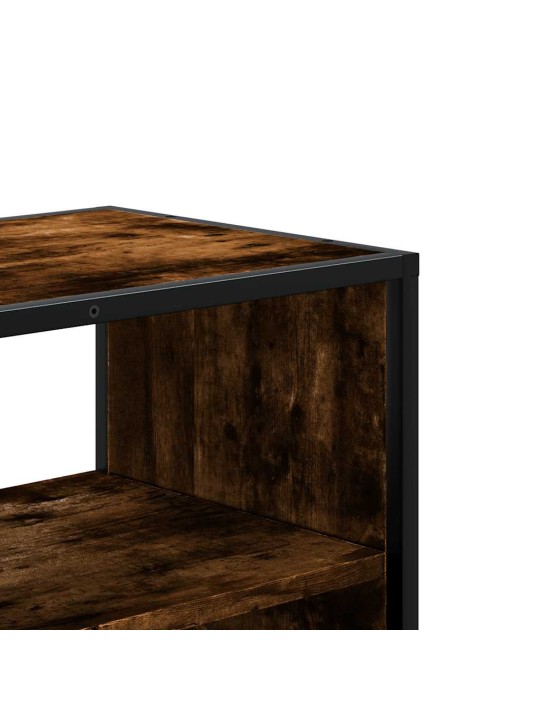 Tv skapītis ozola krāsa 80x31x39,5 cm inženierijas koks metāls