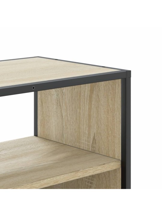 Tv skapītis, ozolkoka, 100x31x39,5 cm, konstruēts koks, metāls