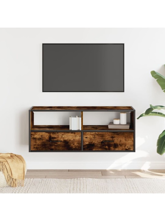 Tv skapītis, 100x31x39,5 cm, inženierijas koks, ozolkoka krāsa