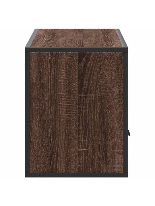 Tv skapītis, ozolkoka, 100x31x39,5 cm, konstruēts koks, metāls