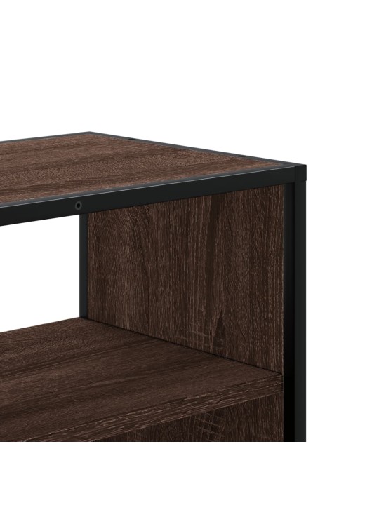 Tv skapītis, ozolkoka, 100x31x39,5 cm, konstruēts koks, metāls
