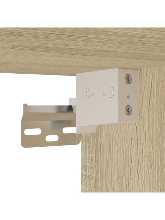 Tv skapītis, ozolkoka, 100x31x39,5 cm, konstruēts koks, metāls