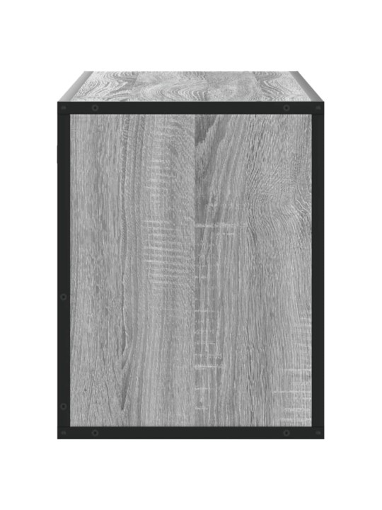Tv skapītis, pelēks, 100x31x39,5 cm, inženierijas koks, metāls