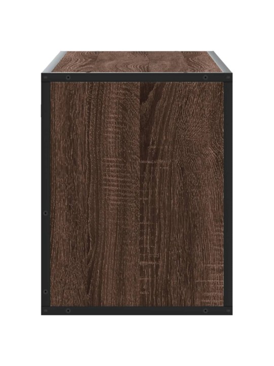 Tv skapītis, ozolkoka, 100x31x39,5 cm, konstruēts koks, metāls