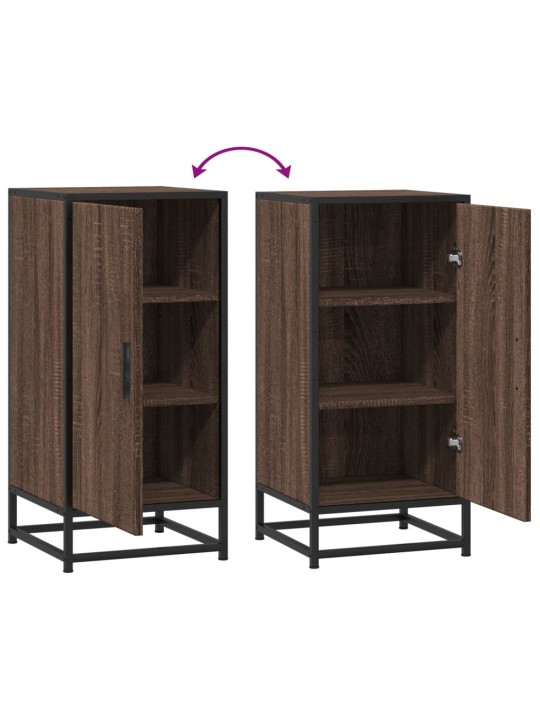 Kumode ozolkoka krāsa 35,5x35x76 cm inženierijas koks metāls