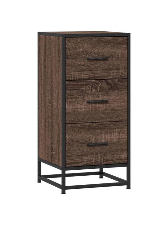 Kumode ozolkoka krāsa 35,5x35x76 cm inženierijas koks metāls