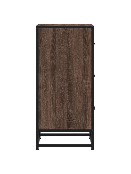 Kumode ozolkoka krāsa 35,5x35x76 cm inženierijas koks metāls