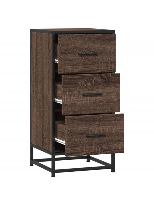 Kumode ozolkoka krāsa 35,5x35x76 cm inženierijas koks metāls