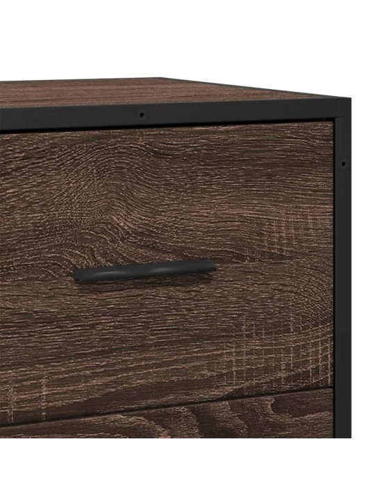 Kumode ozolkoka krāsa 35,5x35x76 cm inženierijas koks metāls