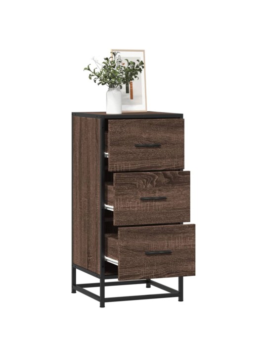 Kumode ozolkoka krāsa 35,5x35x76 cm inženierijas koks metāls