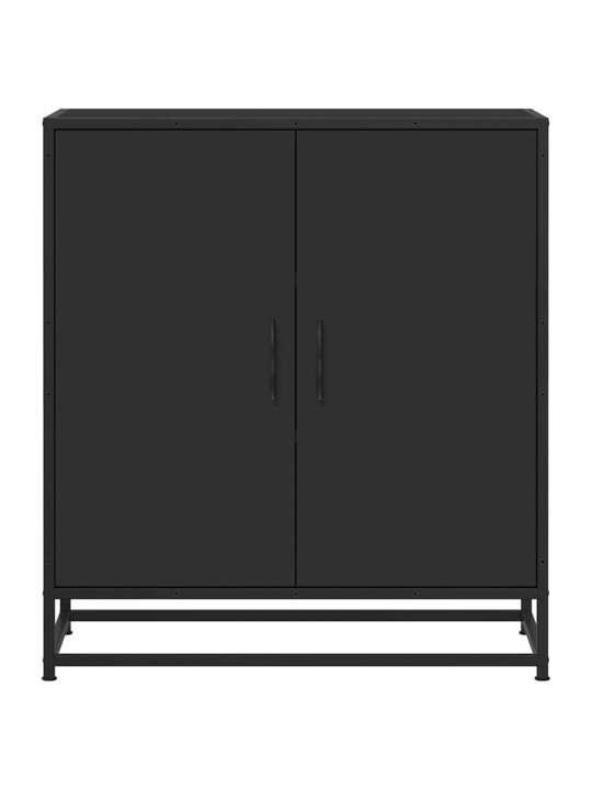 Kumode, melns, 68x35x76 cm, inženierijas koks, metāls