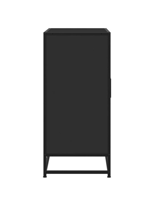 Kumode, melns, 68x35x76 cm, inženierijas koks, metāls
