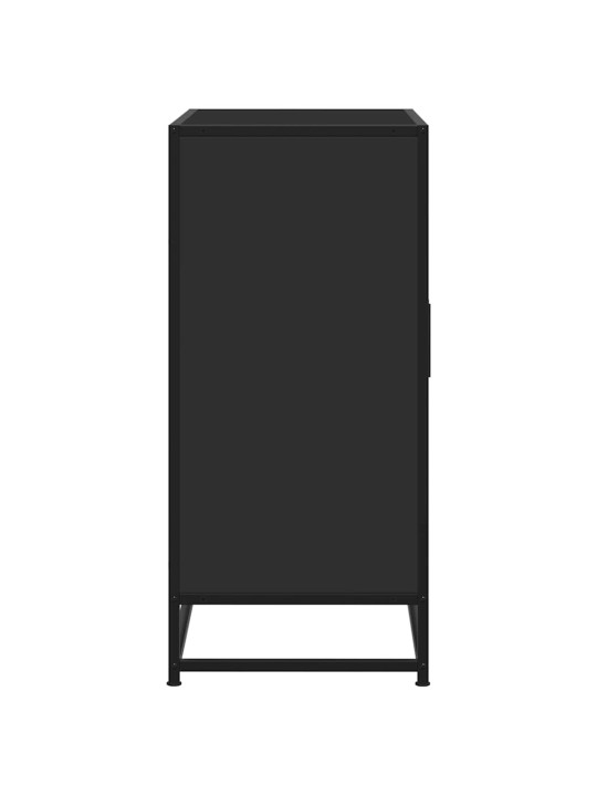 Kumode, melns, 68x35x76 cm, inženierijas koks, metāls