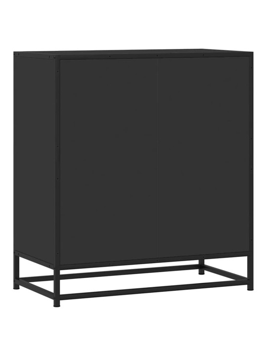 Kumode, melns, 68x35x76 cm, inženierijas koks, metāls
