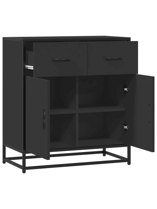 Kumode, melns, 68x35x76 cm, inženierijas koks