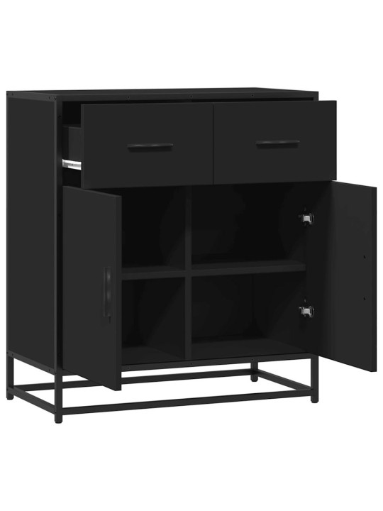 Kumode, melns, 68x35x76 cm, inženierijas koks