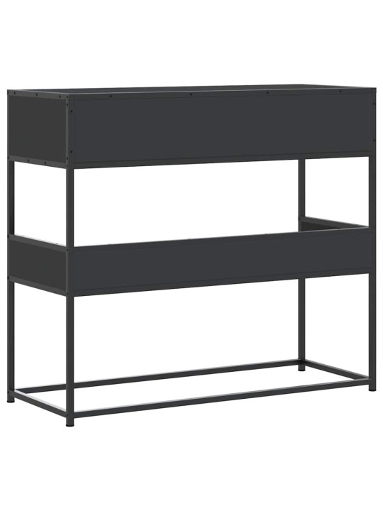 Konsoles galdiņš, melns, 90x35x80 cm, inženierijas koks