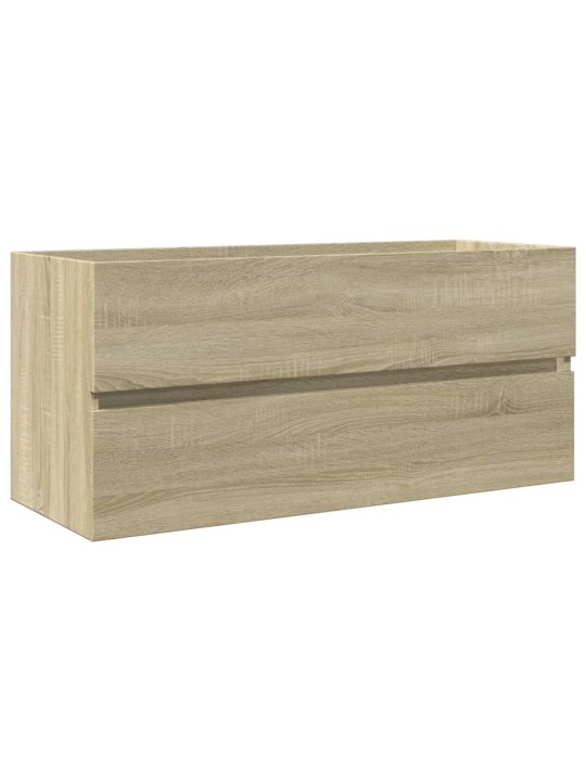 Izlietnes skapītis, ozolkoka, 100x38,5x45 cm, inženierijas koks